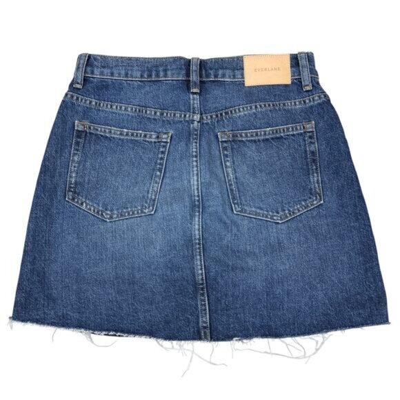 Everlane The Deconstructed Denim Skirt Women's Size 26 - Picture 5 of 6